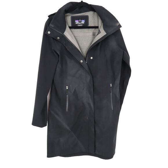 Patagonia Black W's Lash Point Parka Water Resistant Warm Outdoor Jacket Medium - Picture 1 of 10